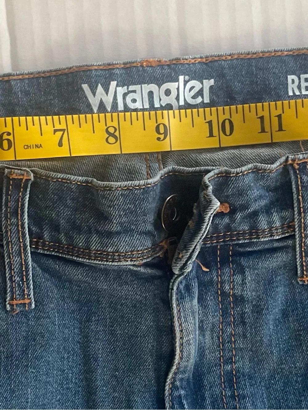 Wrangler Men’s Dark Blue Boot-Cut Jeans